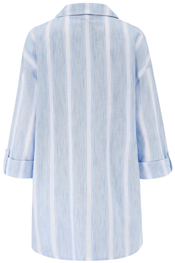 Woven Cotton Stripe Nightshirt