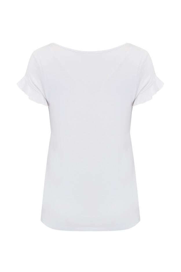 Mix & Match Frill Detail Hidden Support T-Shirt