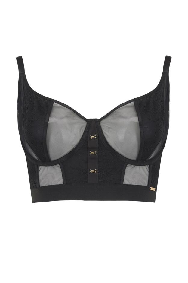 India Non Padded Underwired Lace Bustier