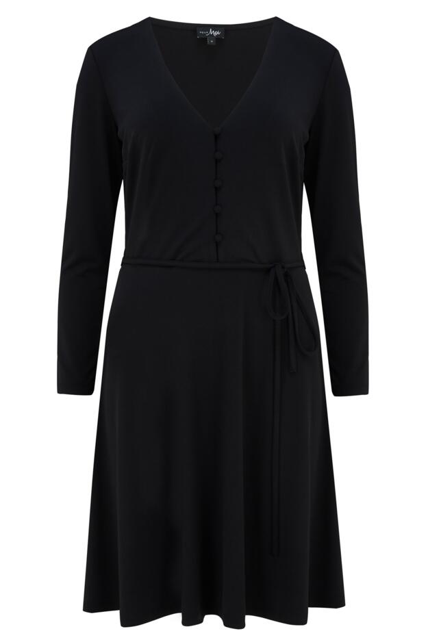 Bella Fuller Bust Slinky Jersey Long Sleeve Tea Dress
