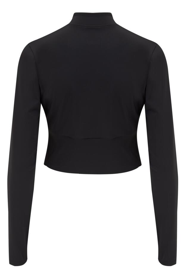 Energy Long Sleeve Half Zip Cropped Top