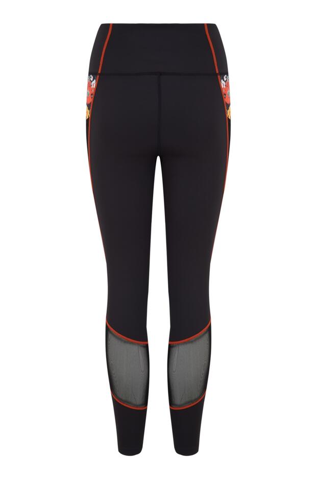 Energy Printed Mesh Panel Legging