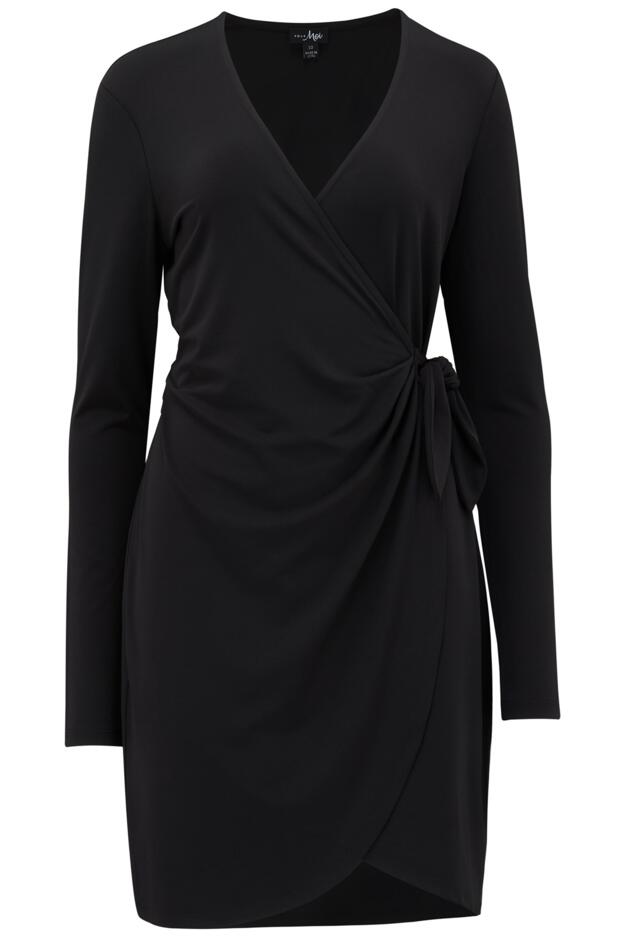 Bryony Fuller Bust Slinky Jersey Wrap Mini Dress 
