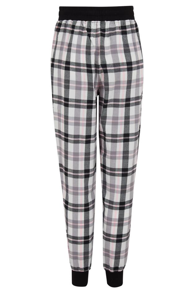 Cosy Check Trouser and Jersey T-Shirt Pyjama