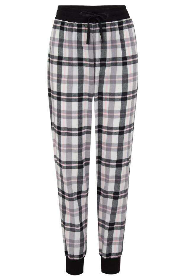 Cosy Check Trouser and Jersey T-Shirt Pyjama