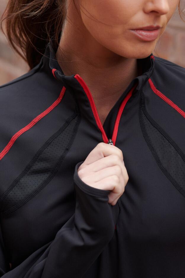 Energy Long Sleeved Half Zip Printed Running Top 
