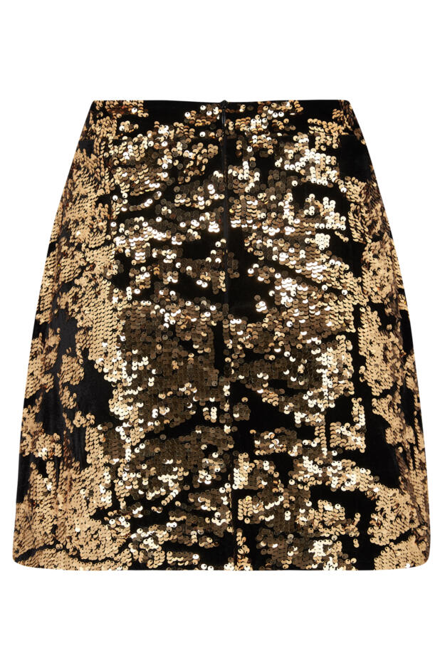 Selena Velvet Sequin Mini Skirt 