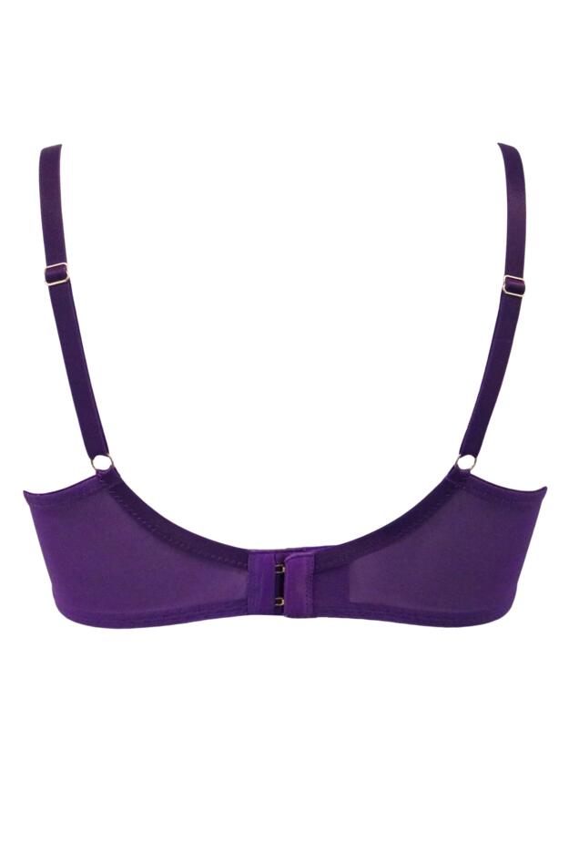 India Eyelash Lace Underwired Balconette Bra B-J