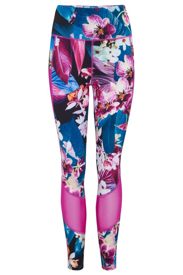 Energy Printed Mesh Panel Legging