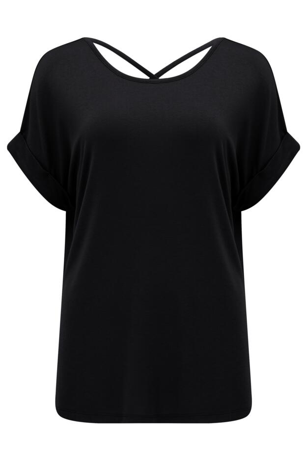 Energy Cross Back Short Sleeve Yoga Top 