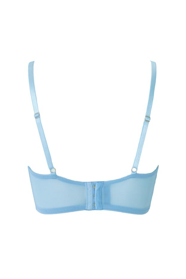 India Satin Lightly Padded Removable Bow Bra