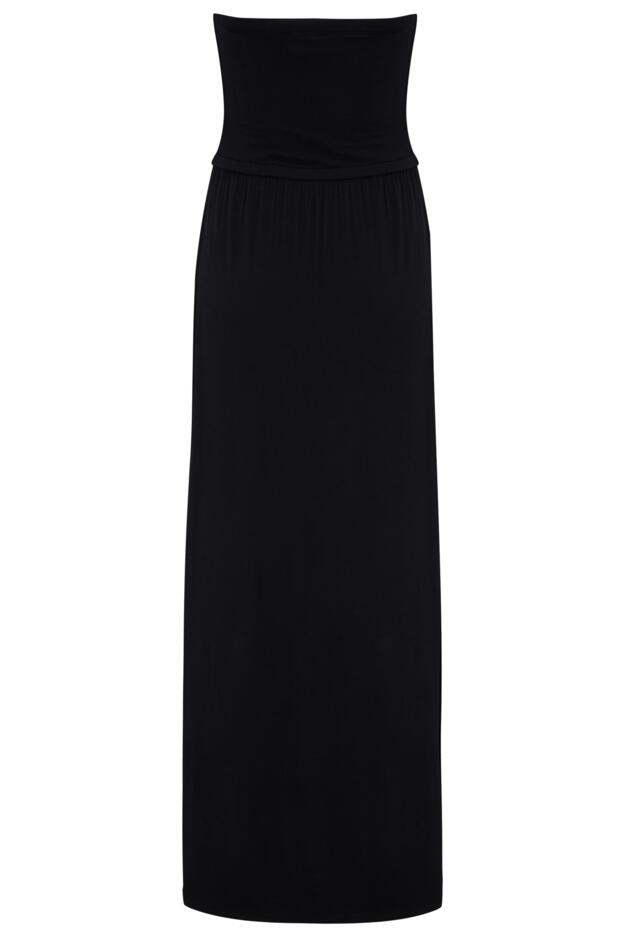 Jersey Strapless Side Split Multiway Maxi Beach Dress