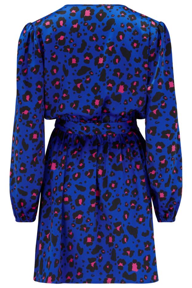 Millie Faux Wrap Woven Satin Dress 