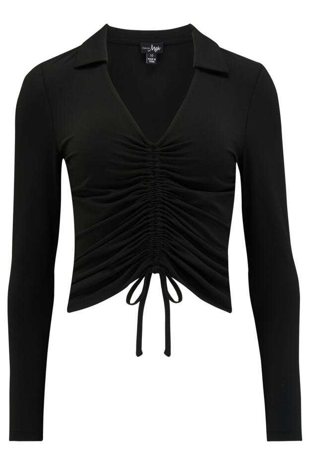 Lana Ruche Front Slinky Jersey Top