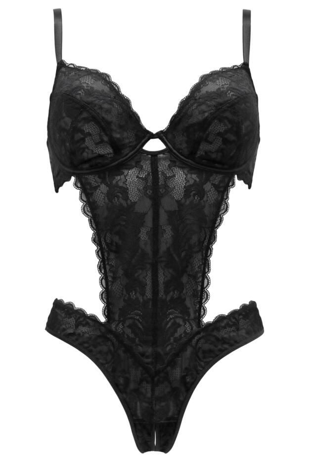 For Your Eyes Only Underwired Crotchless Body