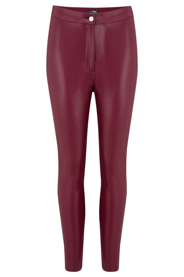 Elise Stretch Faux Leather Skinny Trouser