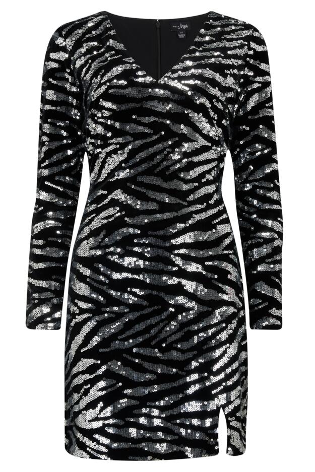 Selena Velvet Sequin Mini Dress 