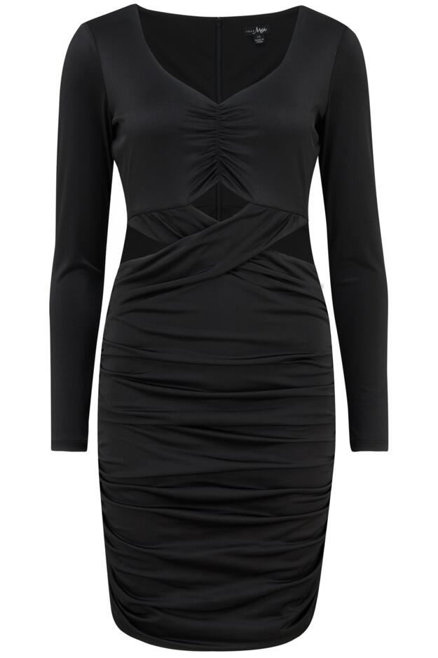 Nina Shine Jersey Cut Out Mini Bodycon Dress