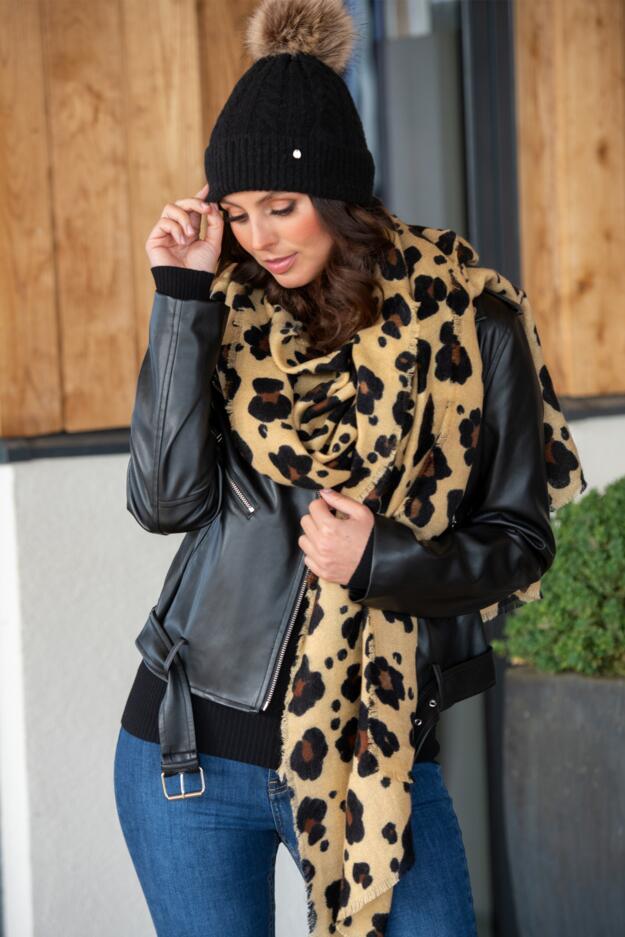 Oversized Printed Supersoft Scarf 