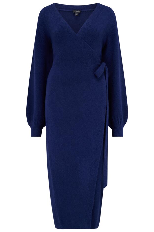 Elle Knit Midi Wrap Dress