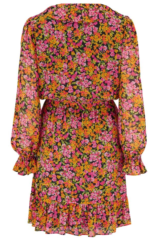 Nico Fuller Bust Frill Detail Chiffon Dress