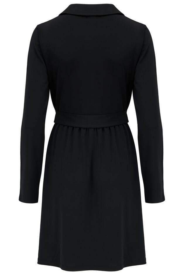 Bria Belted Slinky Stretch Dress