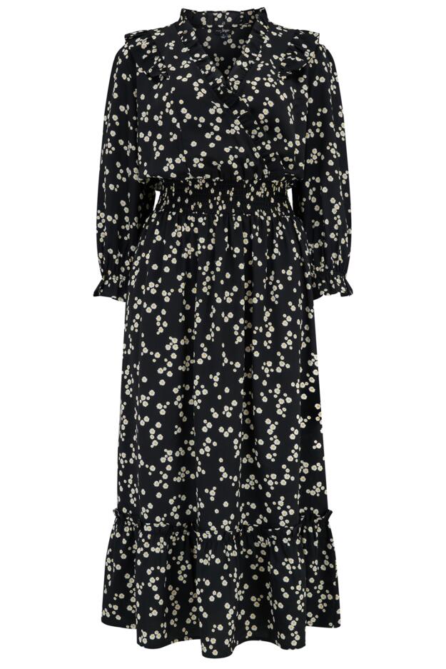 Maggie Fuller Bust Woven Frill Midi Dress