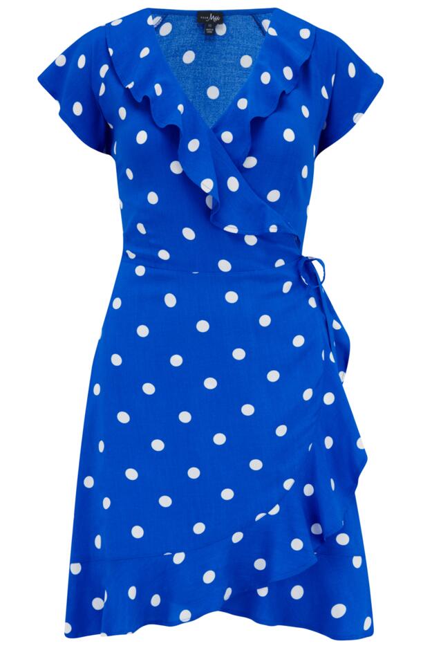 Woven Frill Wrap Dress