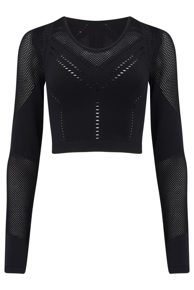 Energy Seamless Cutout Long Sleeve Yoga Crop Top