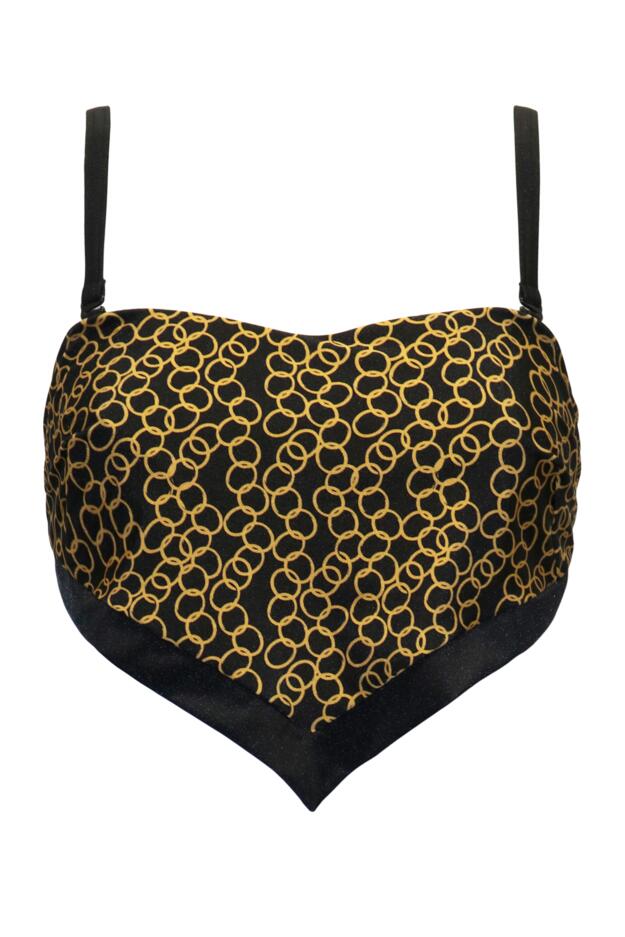 Casablanca Underwired Strapless Scarf Bikini Top