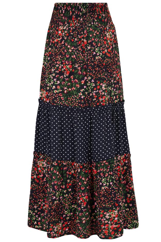 Tahlia Tiered Woven Maxi Skirt