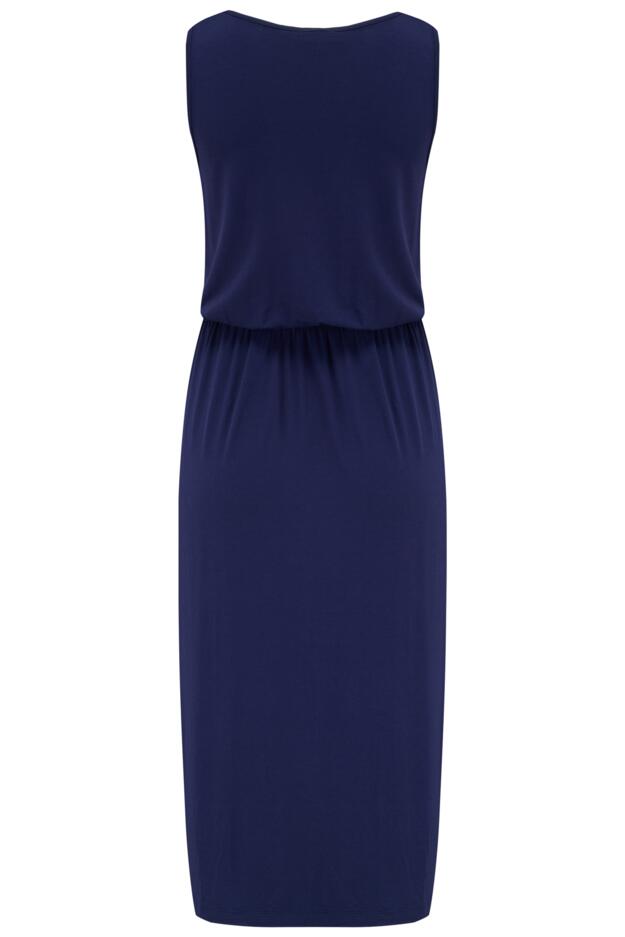 Jessie Fuller Bust Notch Neck Stretch Midi Dress
