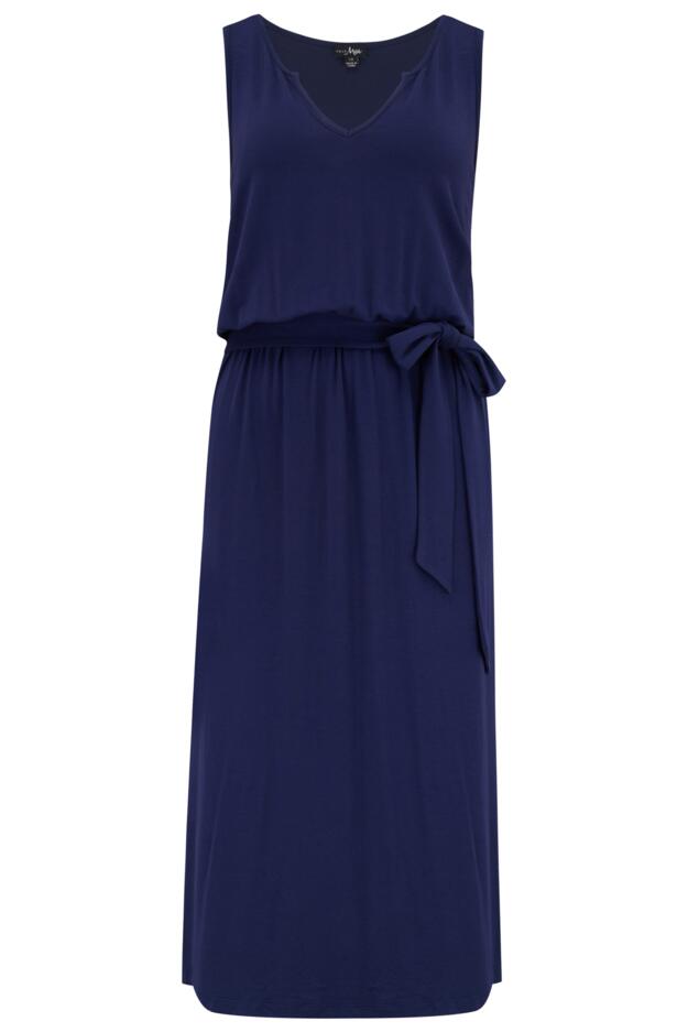 Jessie Fuller Bust Notch Neck Stretch Midi Dress