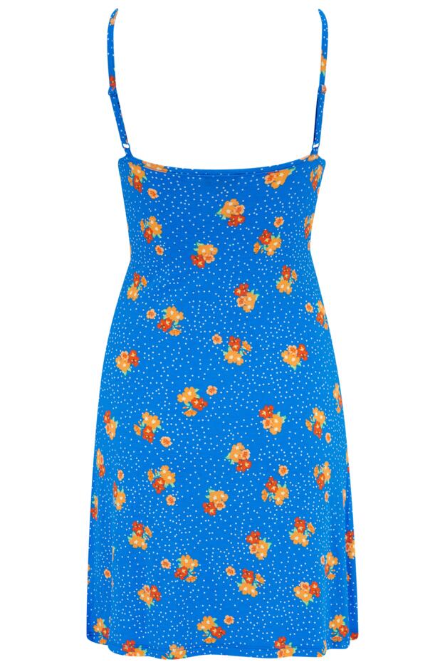 Strappy Tie Front Jersey Mini Beach Dress 