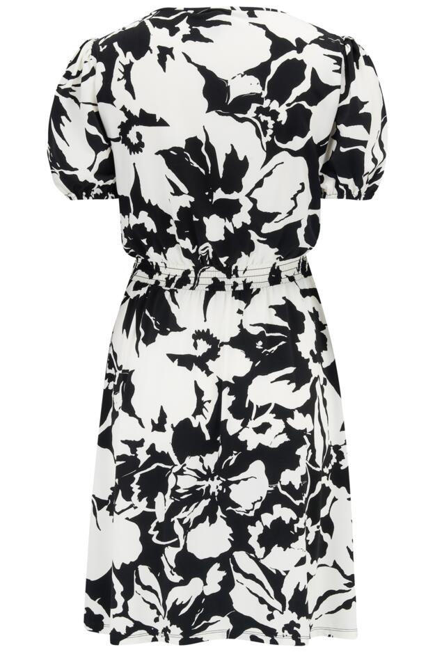 Evangeline Fuller Bust Gathered Neckline Slinky Jersey Dress