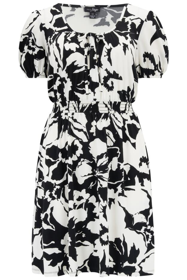 Evangeline Fuller Bust Gathered Neckline Slinky Jersey Dress