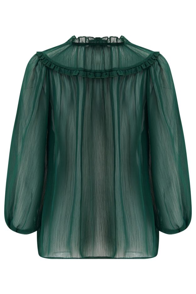 Sian Fuller Bust Chiffon 3/4 Sleeve Boho Blouse
