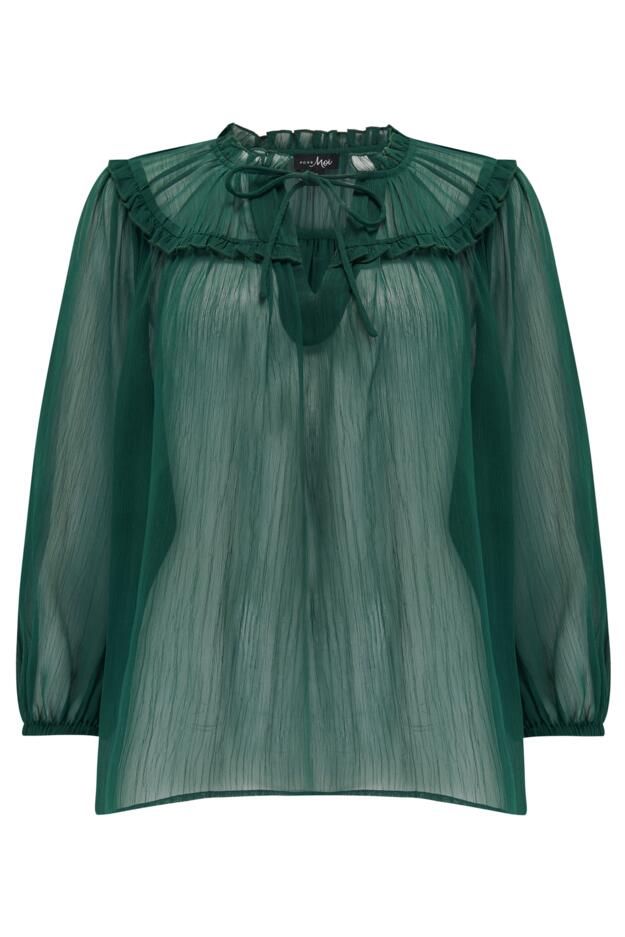 Sian Fuller Bust Chiffon 3/4 Sleeve Boho Blouse