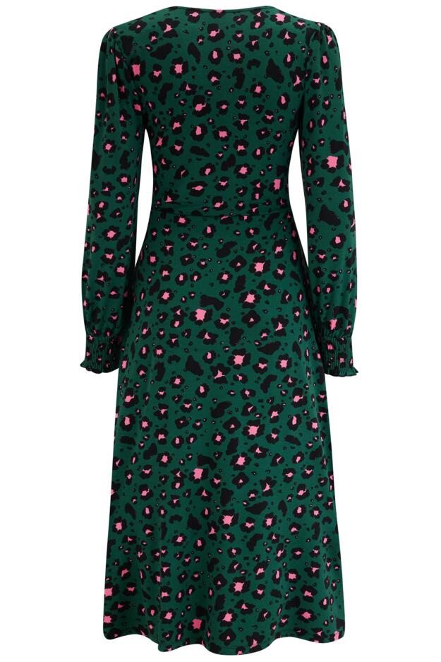 Lucinda Jersey Lace Detail Long Sleeve Midi Dress