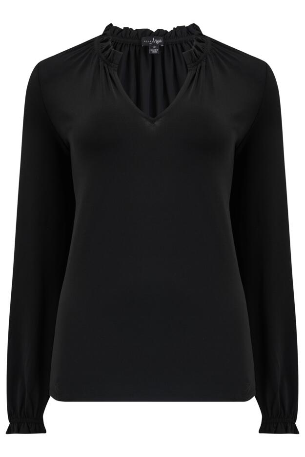 Bridget Fuller Bust Slinky Stretch Long Sleeve Top