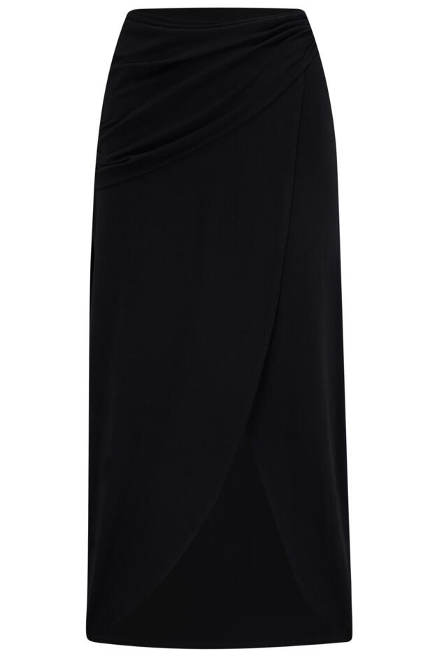 Cleo Jersey Wrap Midi Skirt