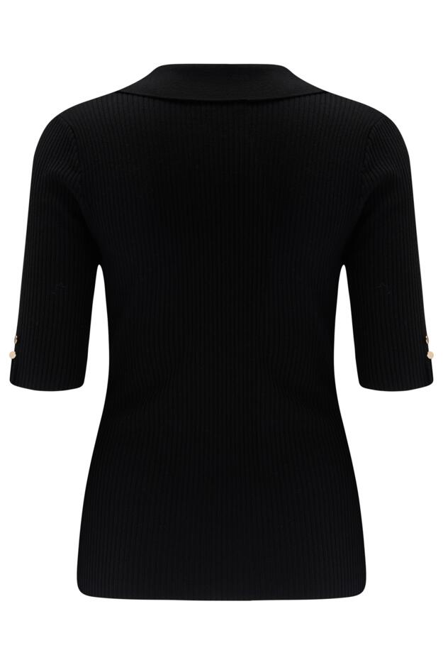 Eva Rib Knit Half Sleeve Top