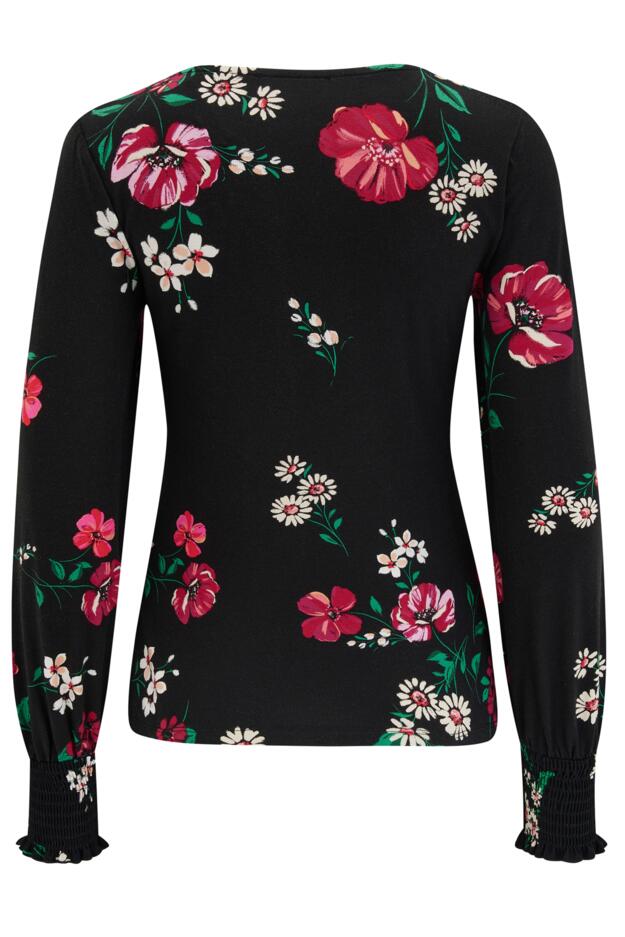 Lucinda Fuller Bust Jersey Lace Detail Long Sleeve Top