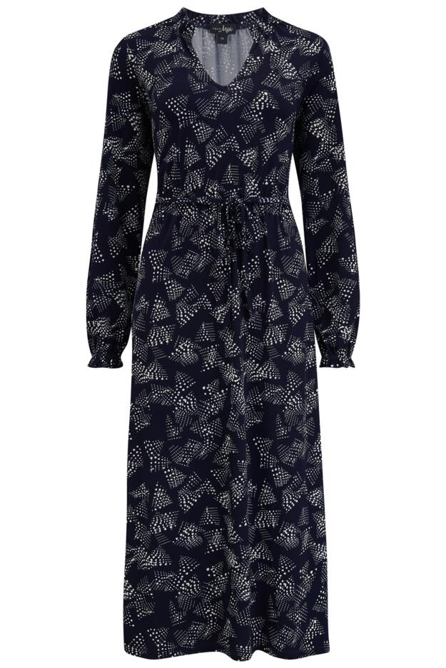 Bridget Fuller Bust Slinky Stretch Long Sleeve Midi Dress