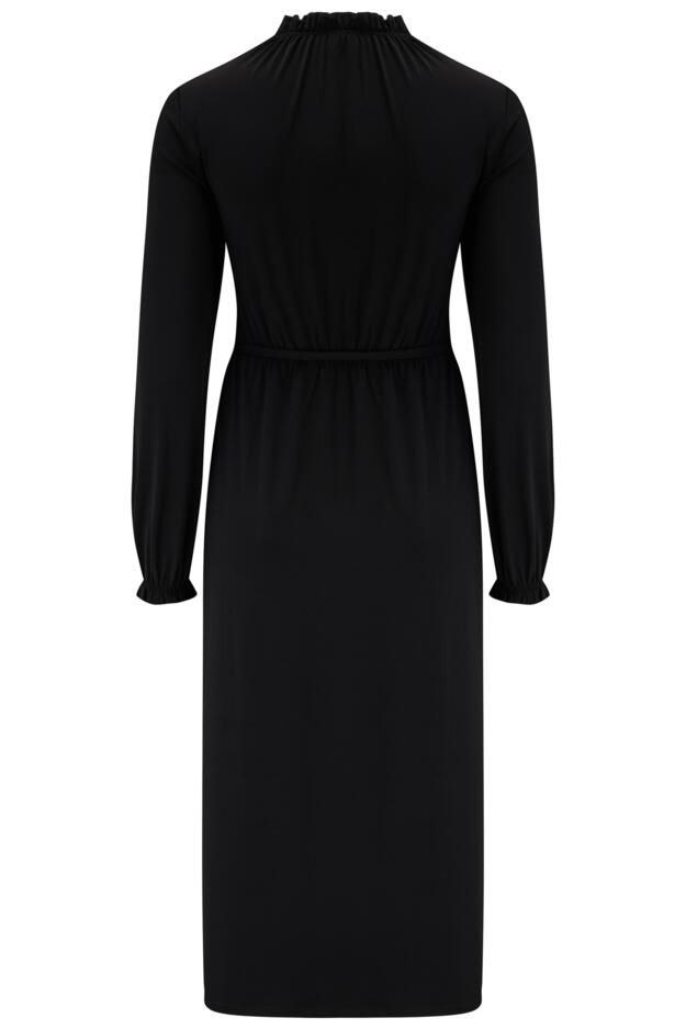 Bridget Fuller Bust Slinky Stretch Long Sleeve Midi Dress