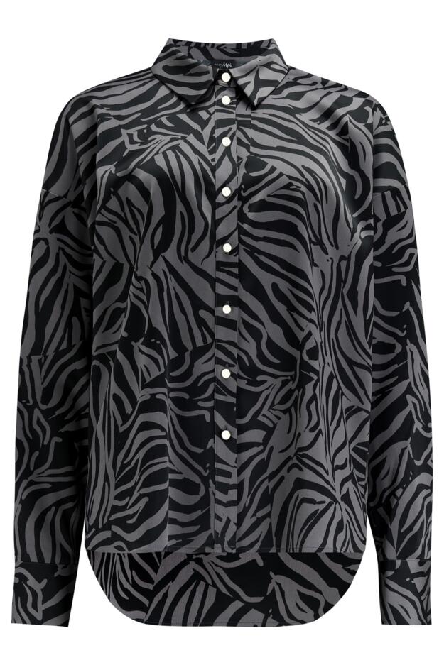 Rena Satin Oversized Long Sleeve Co-Ord Shirt 