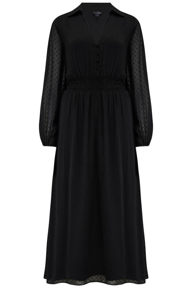 Willow Chiffon Long Sleeve Midaxi Shirt Dress