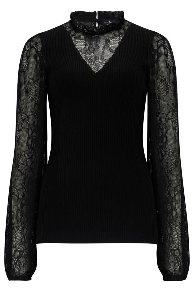 Dakota Lace Sleeve Knit Jumper