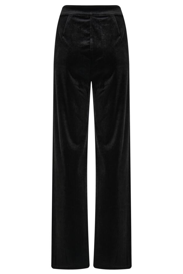 Harriet Stretch Velvet Wide Leg Trouser