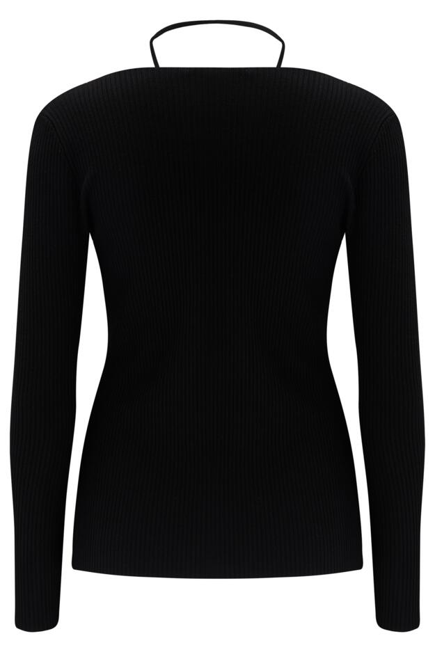 Susie Keyhole Rib Knit Top